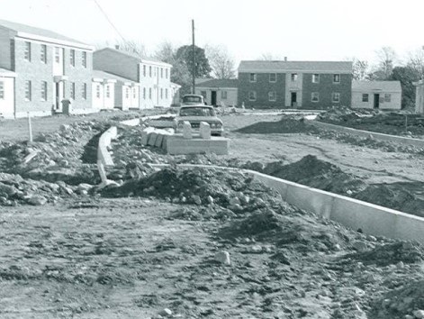 Picture of Knotty Oak Village being constructed